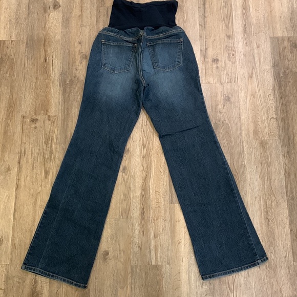 INDIGO BLUE maternity bootcut/flare blue jeans size Medium Long - Picture 2 of 3